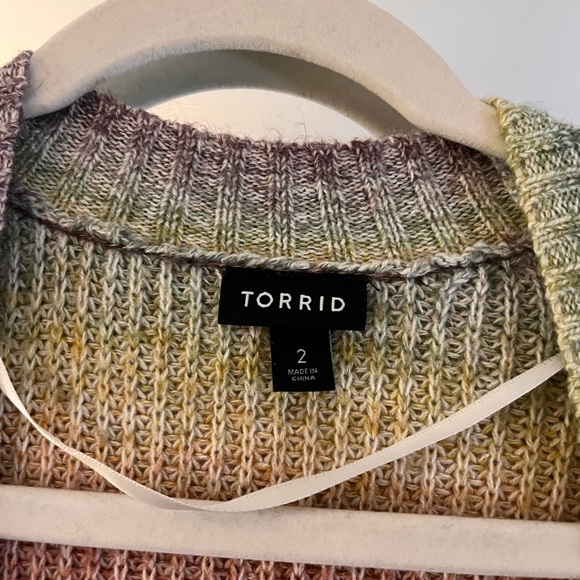 Torrid Multicolor Open-Front Cardigan - Picture 5 of 5